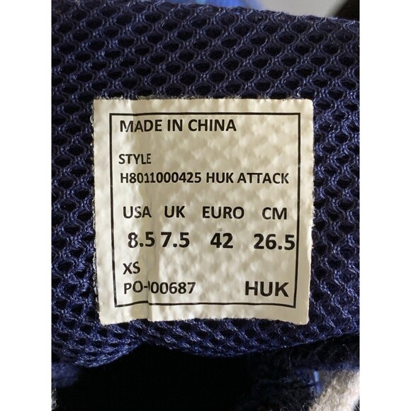 Huk Attack Performance Fishing Angler Sneaker Men Size 8.5 Blue Camo - Picture 9 of 9